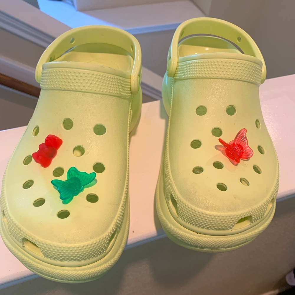 Green Platform Crocs - image 2